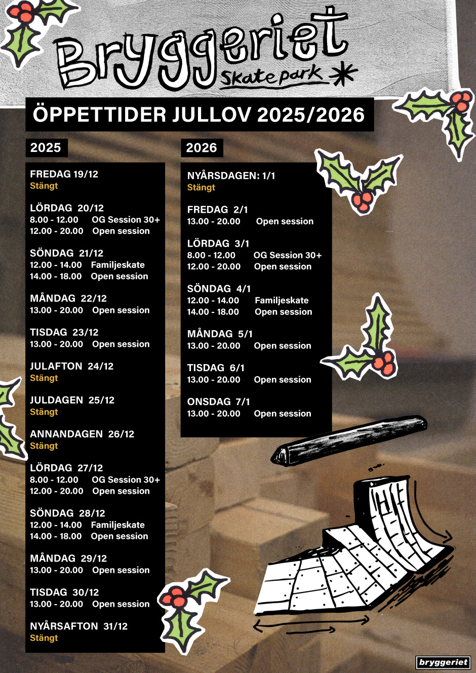 bryggeriet xmas opening 2025