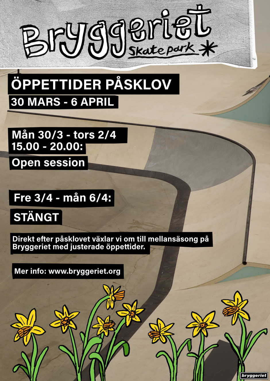 bryggeriet opening påsklov 2026